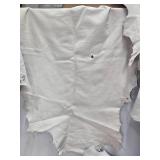 6 LARGE Pieces of White Tanned Leather