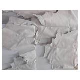 6 LARGE Pieces of White Tanned Leather