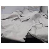 6 LARGE Pieces of White Tanned Leather