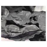 Large Lot of Tanned Black Leather