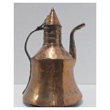 Antique 19th Century Hand Hammered Copper Coffee Pot