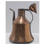 Antique 19th Century Hand Hammered Copper Coffee Pot