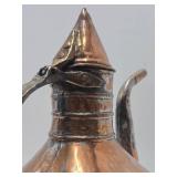Antique 19th Century Hand Hammered Copper Coffee Pot