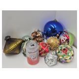 Nice Group of Large Vintage etc Christmas Ornaments