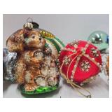 Nice Group of Large Vintage etc Christmas Ornaments