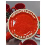 Collection of Vintage Waechtersbach West German Christmas Dishware