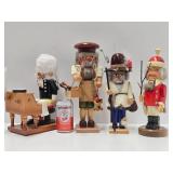 Estate Lot of Quality Wooden German Smoker Dolls