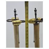 Wonderful Quality Large Antique Gothic Brass Table Lamps