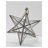 Vintage Glass & Brass 3D Atomic Star Lamp