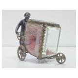 Outstanding Antique 1880's era Figural Jewelry Coffin
