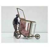 Outstanding Antique 1880's era Figural Jewelry Coffin