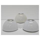 Set of 3 Signed Italian 'Tilos' Glass Dome Sconces - Ernesto Gismondi for Artimede