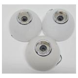 Set of 3 Signed Italian 'Tilos' Glass Dome Sconces - Ernesto Gismondi for Artimede
