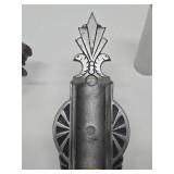 2 Antique 1920's-30's Architectural Wall Sconces