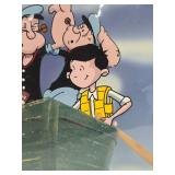 Original Vintage POPEYE Cartoon Commercial Animation Cell for Cocoa Puffs Cereal