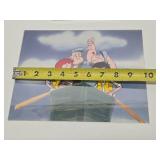 Original Vintage POPEYE Cartoon Commercial Animation Cell for Cocoa Puffs Cereal