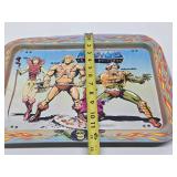 Vintage 1982 HEMAN Masters of the Universe Metal Folding TV Tray