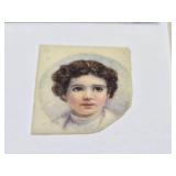 Wonderful Original Antique Miniature Portrait Paintings on Bone