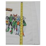 Matching Vintage 1977 SUPERFRIENDS Superhero Cartoon Pillowcases