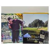 Group of TIGER WOODS Gold Memorabilia & Golf Balls