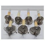 Set of 7 Matching vintage 1950's era Wall Sconces