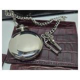 Group of Quality Brand New Leather Wallets Plus Lighter & Pocket Watch