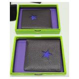 Group of Quality Brand New Leather Wallets Plus Lighter & Pocket Watch