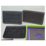 Group of Quality Brand New Leather Wallets Plus Lighter & Pocket Watch
