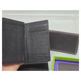 Group of Quality Brand New Leather Wallets Plus Lighter & Pocket Watch