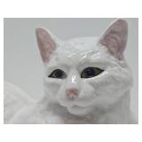 Very Nice Large Vintage Ceramic Cat Statue - Made in Portugal