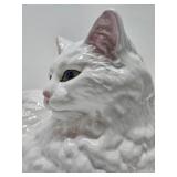 Very Nice Large Vintage Ceramic Cat Statue - Made in Portugal