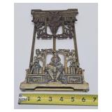 Old Vintage 1930's era Extendable Brass Bookcase / Bookend Set