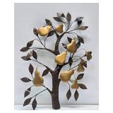 Pear Tree Metal Wall Sculpture