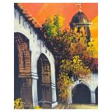Large Original Mid Century Oil on Canvas Painting - Signed 'Trent'