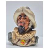 Large Vintage 1960's Conquistador Bust Sculpture - Universal Statuary - 1967