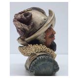 Large Vintage 1960's Conquistador Bust Sculpture - Universal Statuary - 1967