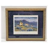 Framed Signed Numbered ARTIST PROOF Print by Les Kouba - 'Antelope Paradise'
