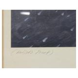 Framed Signed Numbered ARTIST PROOF Print by Les Kouba - 'Bills Battlin' First Snow'
