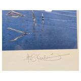 Framed Signed Numbered Print by Les Kouba - 'May in Minnesota' w/Loons