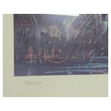 Framed Signed Numbered Print by Les Kouba - 'Surveying His Domain' w/Moose