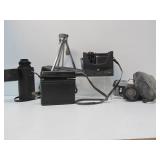 Estate Lot w/Vintage Film Cameras Lenses etc