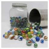 Estate Lot of Vintage Marbles - Some Larger