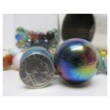 Estate Lot of Vintage Marbles - Some Larger