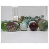 Estate Lot of Vintage Marbles - Some Larger