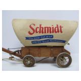 Working 1950's-60's SCHMIDT BEER Advertising Covered Wagon Lamp