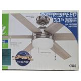 New Unused HUNTER 52' Tustin Brushed Nickel Ceiling Fan