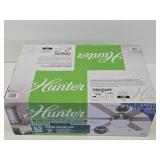 New Unused HUNTER 52' Tustin Brushed Nickel Ceiling Fan
