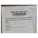 New Unused COOK'S 1200 watt Air Fryer - Plum