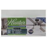 New Unused HUNTER 52' Tustin Brushed Nickel Ceiling Fan