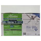 New Unused HUNTER 52' Tustin Brushed Nickel Ceiling Fan